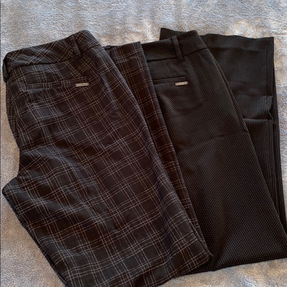 2 Paris of NY&CO Stretch Slacks